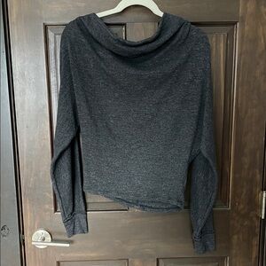 Free People We The Free Off the Shoulder Sweater - Gray XS
